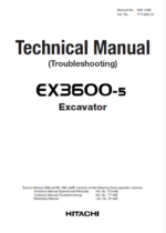 EX3600-5 Technical manual (Troubleshooting)