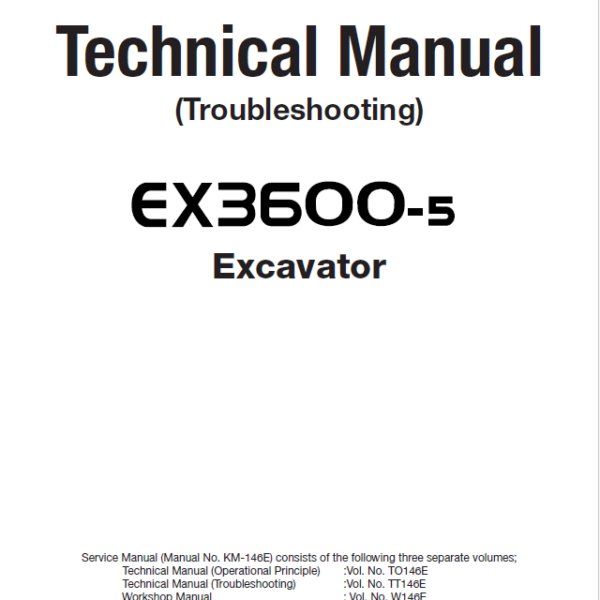 EX3600-5 Technical manual (Troubleshooting)