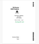 John Deere 700 Series OEM Engines Technical Manual (TM1261)