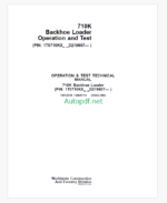 John Deere 710K Backhoe Loader Operation and Test Technical Manual (TM12511)