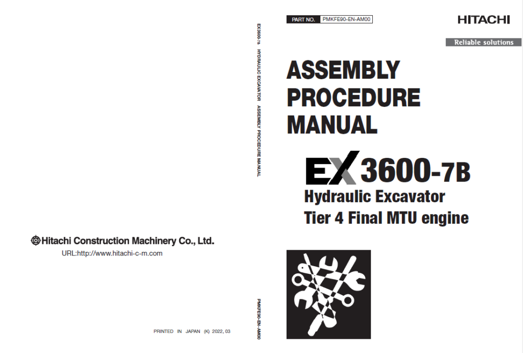 EX3600-7B (MTU T4F) ASSEMBLY PROCEDURE MANUAL