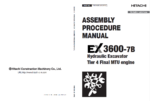 EX3600-7B (MTU T4F) ASSEMBLY PROCEDURE MANUAL