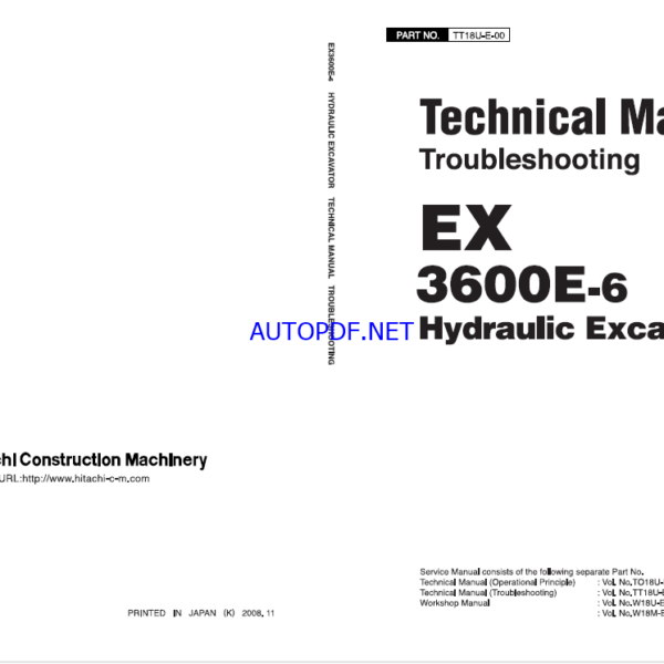 EX3600E-6 Technical manual (Troubleshooting)