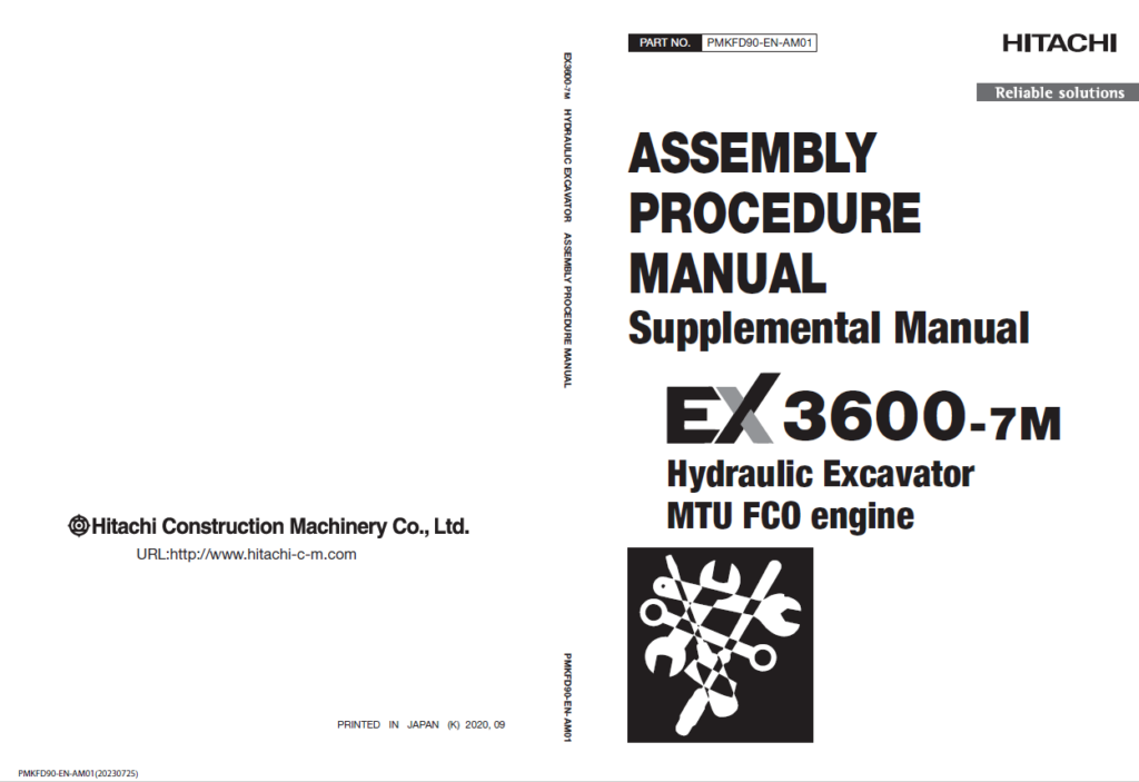 EX3600-7M (MTU FCO) ASSEMBLY PROCEDURE MANUAL 2023.07