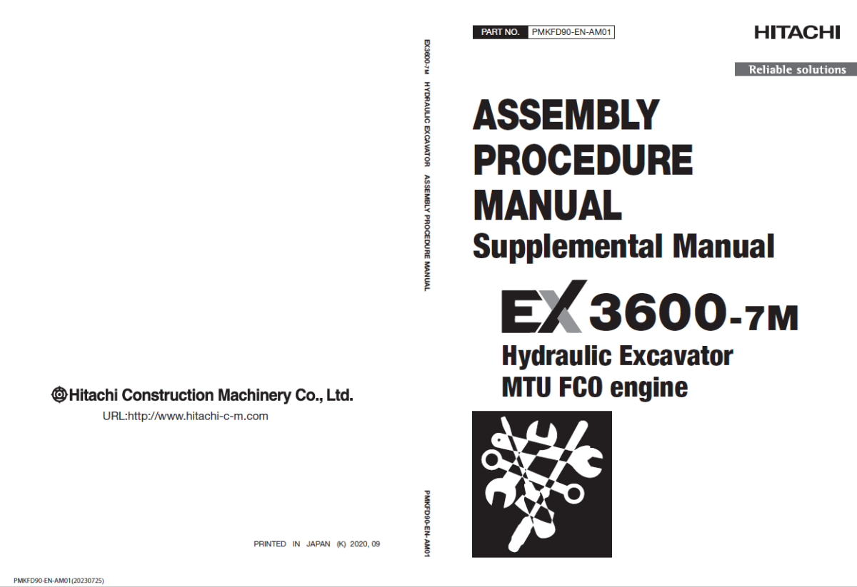 EX3600-7M (MTU FCO) ASSEMBLY PROCEDURE MANUAL 2023.07