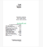 John Deere 724K Loader Repair Technical Manual (TM10697)