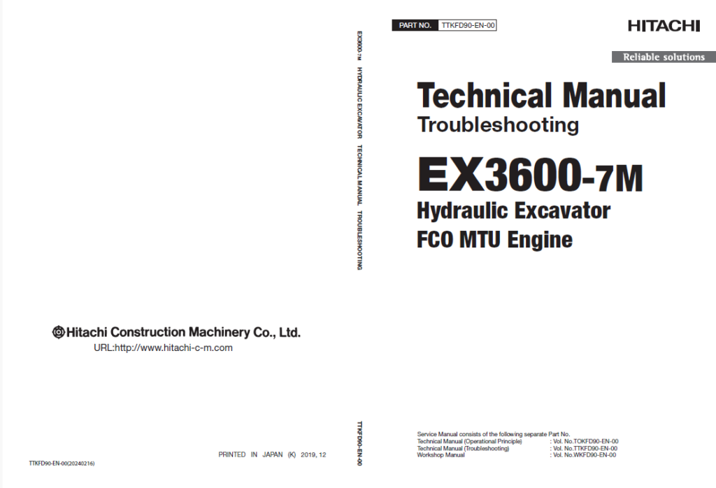 EX3600-7M(MTU FCO) Technical Manual Troubleshooting