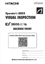 EX3600-7 Operator's Quick Visual Inspection (BACKHOE FRONT)