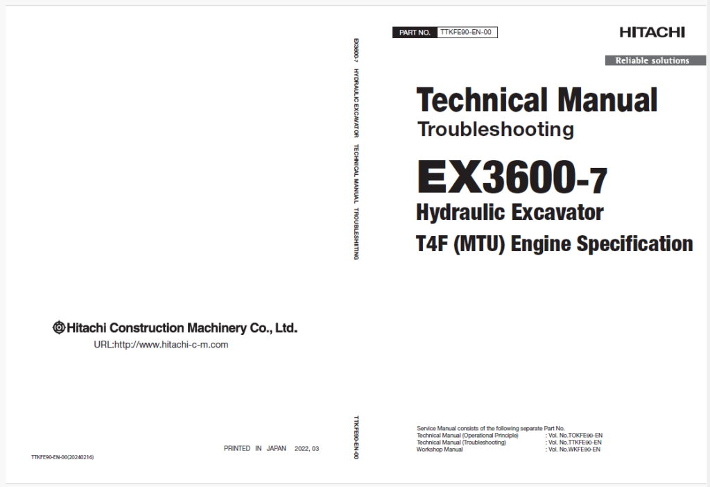 EX3600-7B(MTU T4F) Technical Manual Troubleshooting