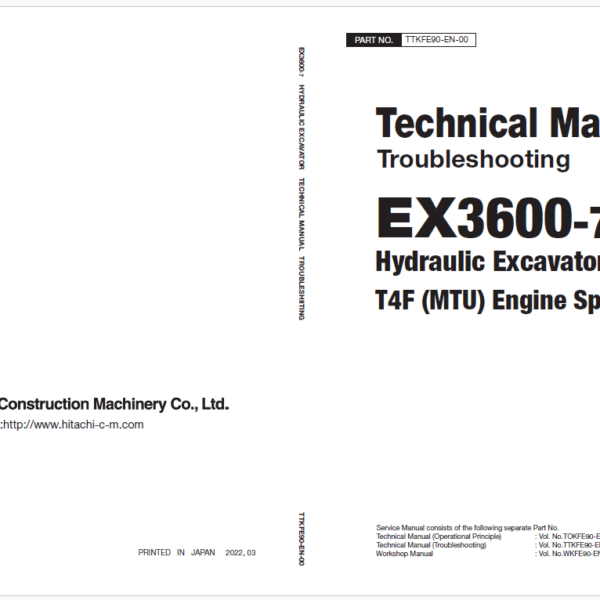 EX3600-7B(MTU T4F) Technical Manual Troubleshooting