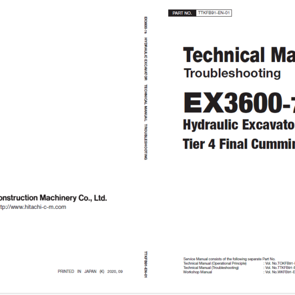 EX3600-7B(Cummins T4F) Technical Manual Troubleshooting