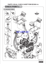 EX3600-7B PARTS VISUAL CHECK SHEET (MTU Tier4 Final Engine)