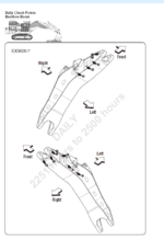 EX3600-7 Operator's Quick Visual Inspection (BACKHOE FRONT)