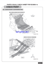 EX3600-7B PARTS VISUAL CHECK SHEET (MTU Tier4 Final Engine)