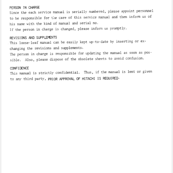 UH143 Service Manual