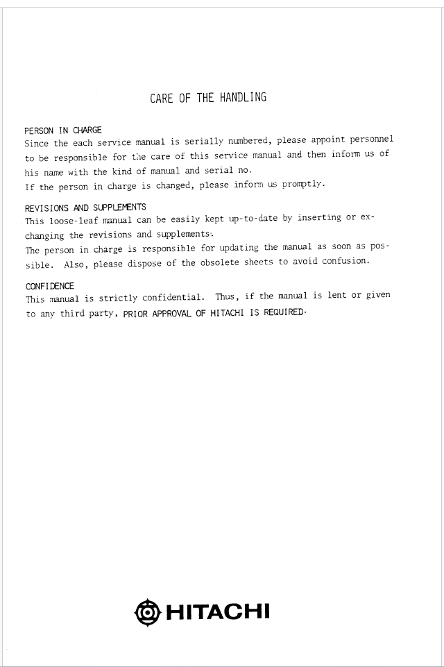 UH143 Service Manual