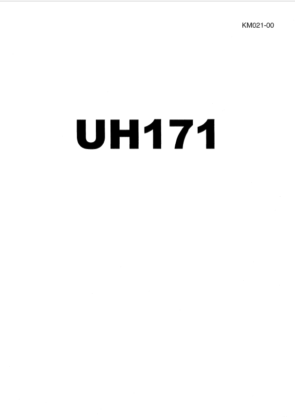 UH171 Service Manual
