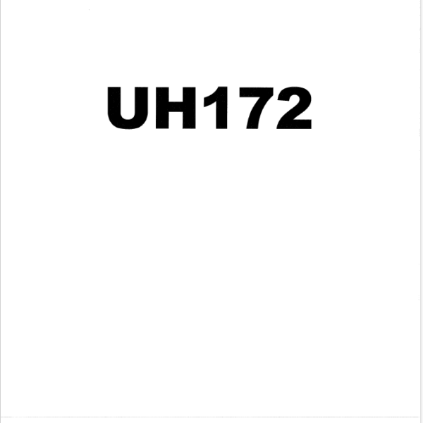 UH172 Service Manual