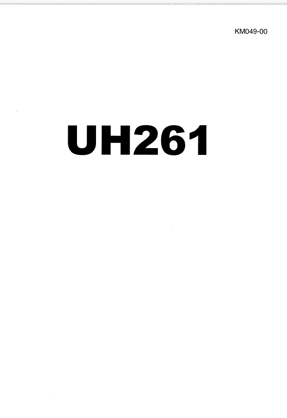 UH261 Service Manual