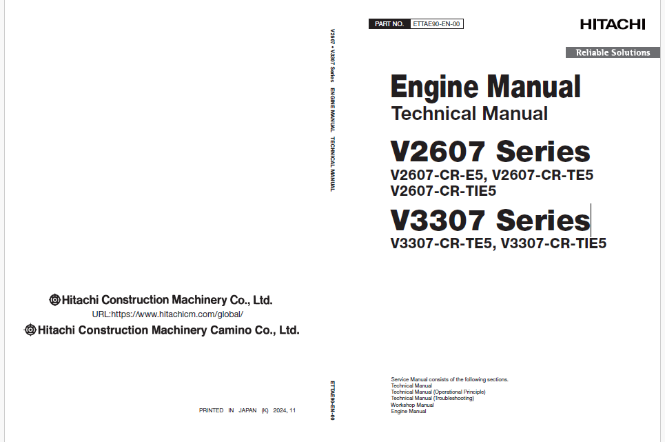 V2607V3307 Series Engine Manual (Technical Manual)