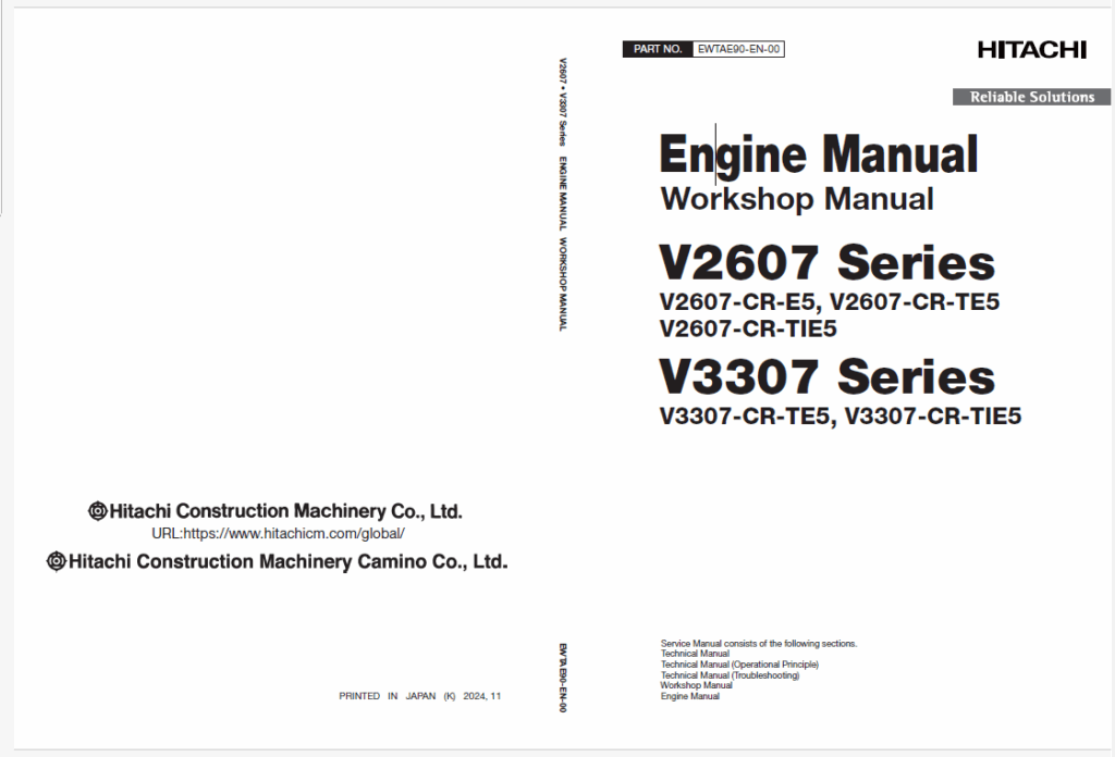 V2607V3307 Series Engine Manual (Workshop Manual)