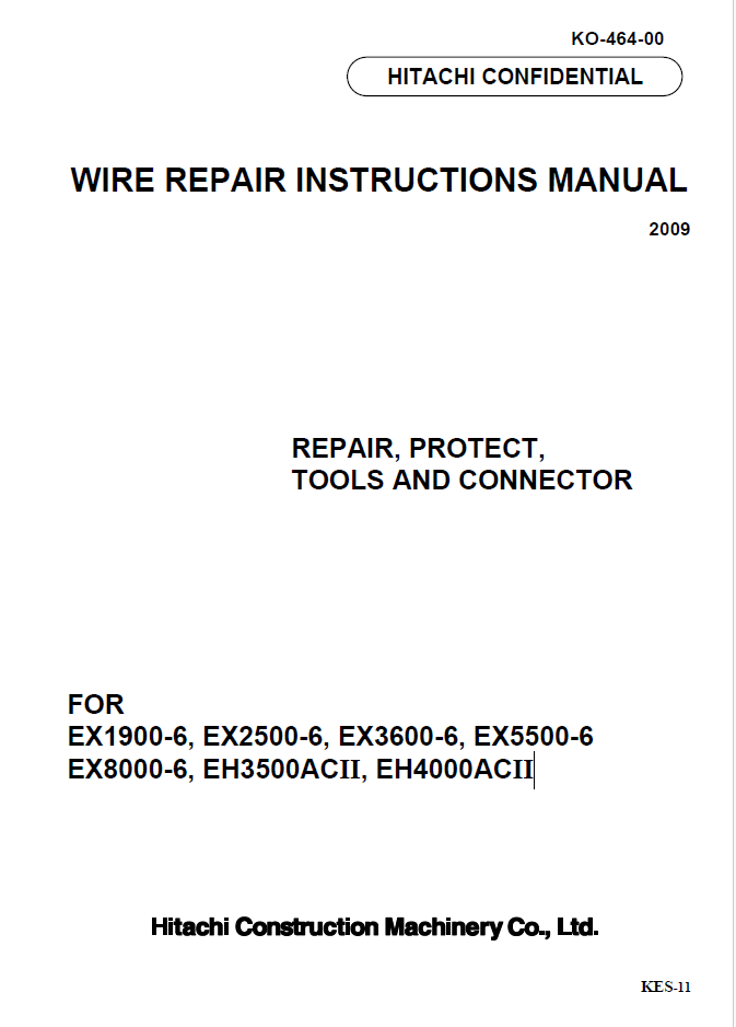 WIRE REPAIR INSTRUCTIONS MANUAL