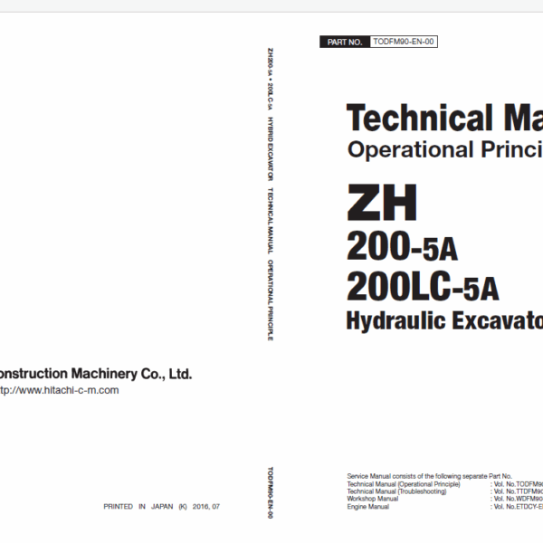 ZH200-5A Technical Manual (Operational Principle)