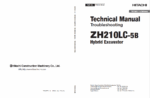 ZH210-5B, ZH210LC-5B Hybrid Excavator - Technical Manual Troubleshooting