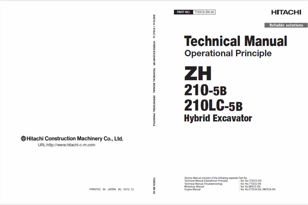 ZH210-5B210LC-5B Hybrid Excavator - Technical Manual Operational principle