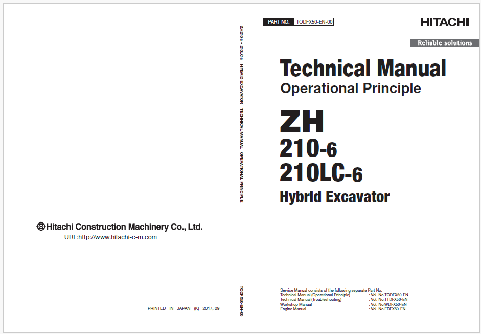 ZH210-6, ZX210LC-6 Technical Manual (Operational Principle)