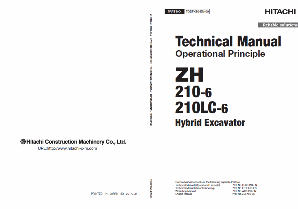 ZH210-6, ZX210LC-6 Technical Manual (Operational Principle)