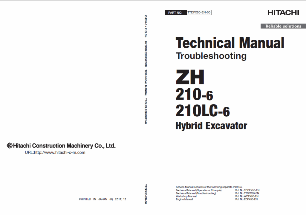ZH210-6, ZX210LC-6 Technical Manual (Troubleshooting)
