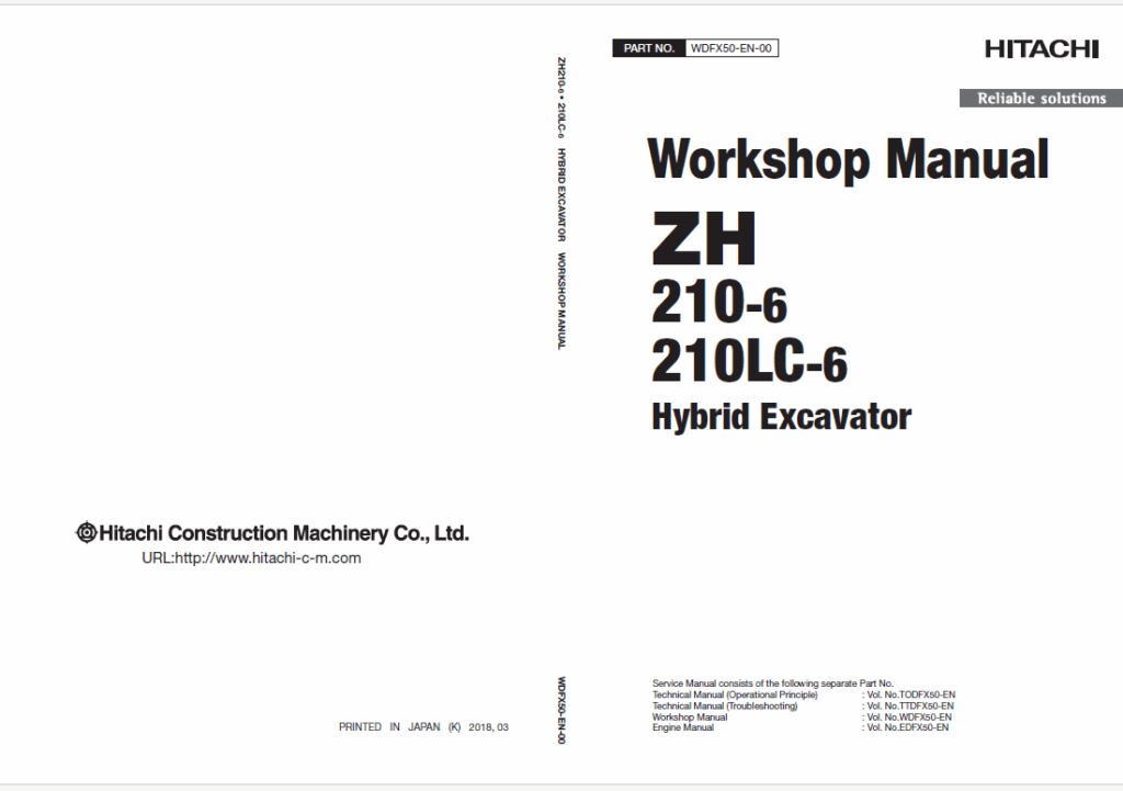 ZH210-6, ZX210LC-6 Workshop Manual