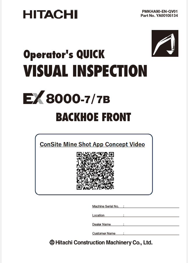 EX8000-7 Operator's Quick Visual Inspection,