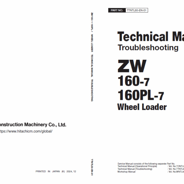ZW160-7160PL-7 Technical Manual (Troubleshooting)