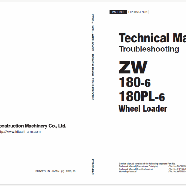 ZW180-6180PL-6 Technical Manual (Troubleshooting)