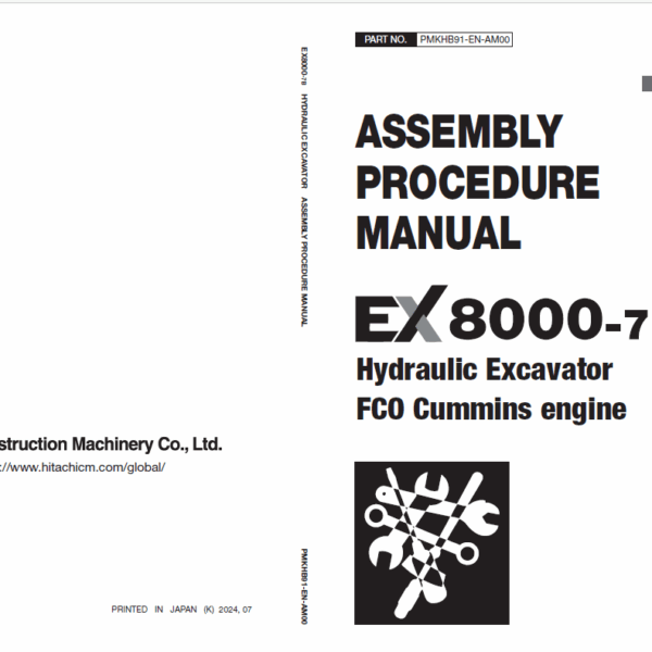 EX8000-7B (Cummins Tier 4 Final) Assembly Procedure Manual
