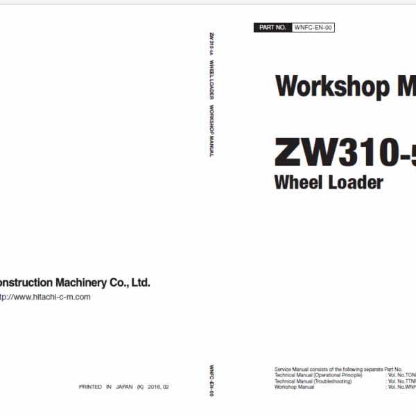 ZW310-5A Workshop Manual