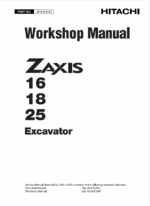 ZX16,ZX18,ZX25 Workshop Manual