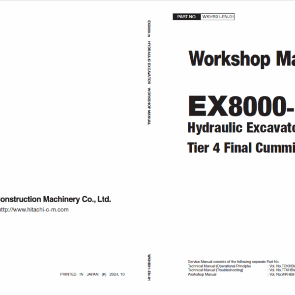 EX8000-7B (Tier 4 Final Cummins Engine) Workshop Manual