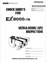 EX8000-7B ULTRA-SONIC(UT) INSPECTION CHECK SHEETS