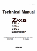 ZX27U-2,ZX30U-2,ZX35U-2 Technical manual