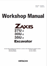 ZX27U-2,ZX30U-2,ZX35U-2 Workshop manual