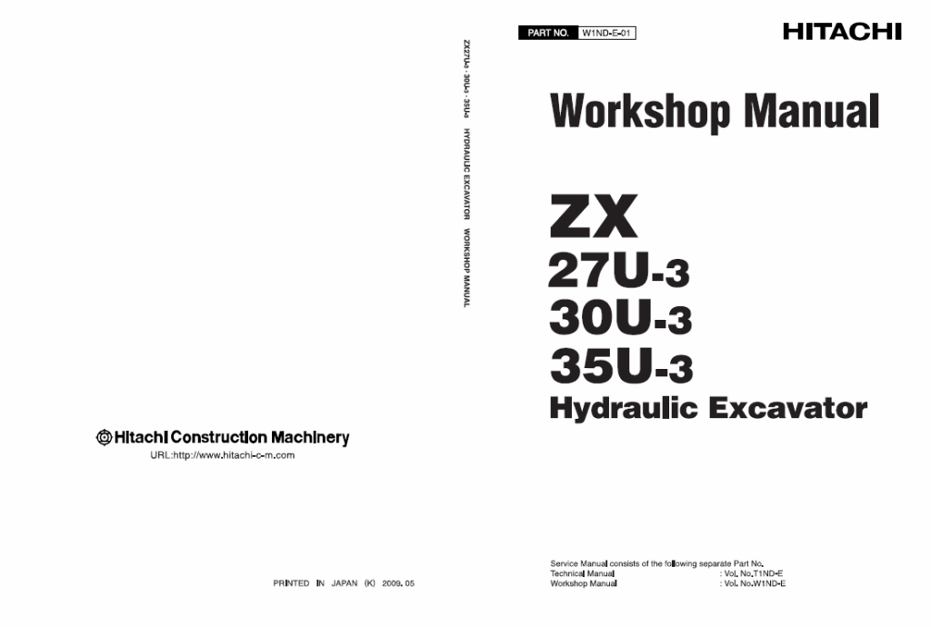 ZX27U-3,ZX30U-3,ZX35U-3 Workshop Manual