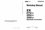 ZX27U-3,ZX30U-3,ZX35U-3 Workshop Manual