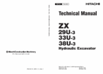 ZX29U-3,ZX33U-3,ZX38U-3 Technical Manual
