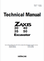 ZX30,ZX35,ZX40,ZX50 Technical manual