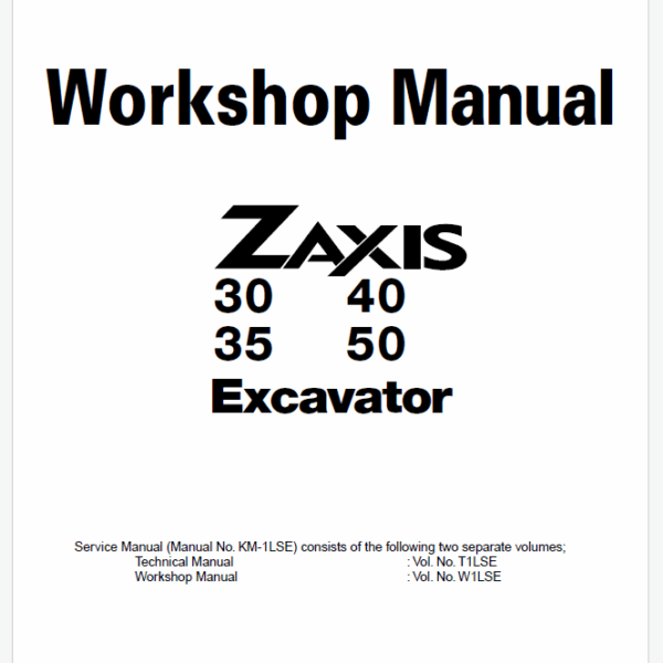 ZX30,ZX35,ZX40,ZX50 Workshop manual