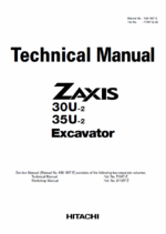 ZX30U-2,ZX35U-2 Technical manual