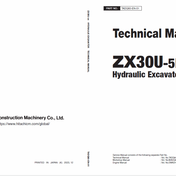 ZX30U-5N Technical Manual
